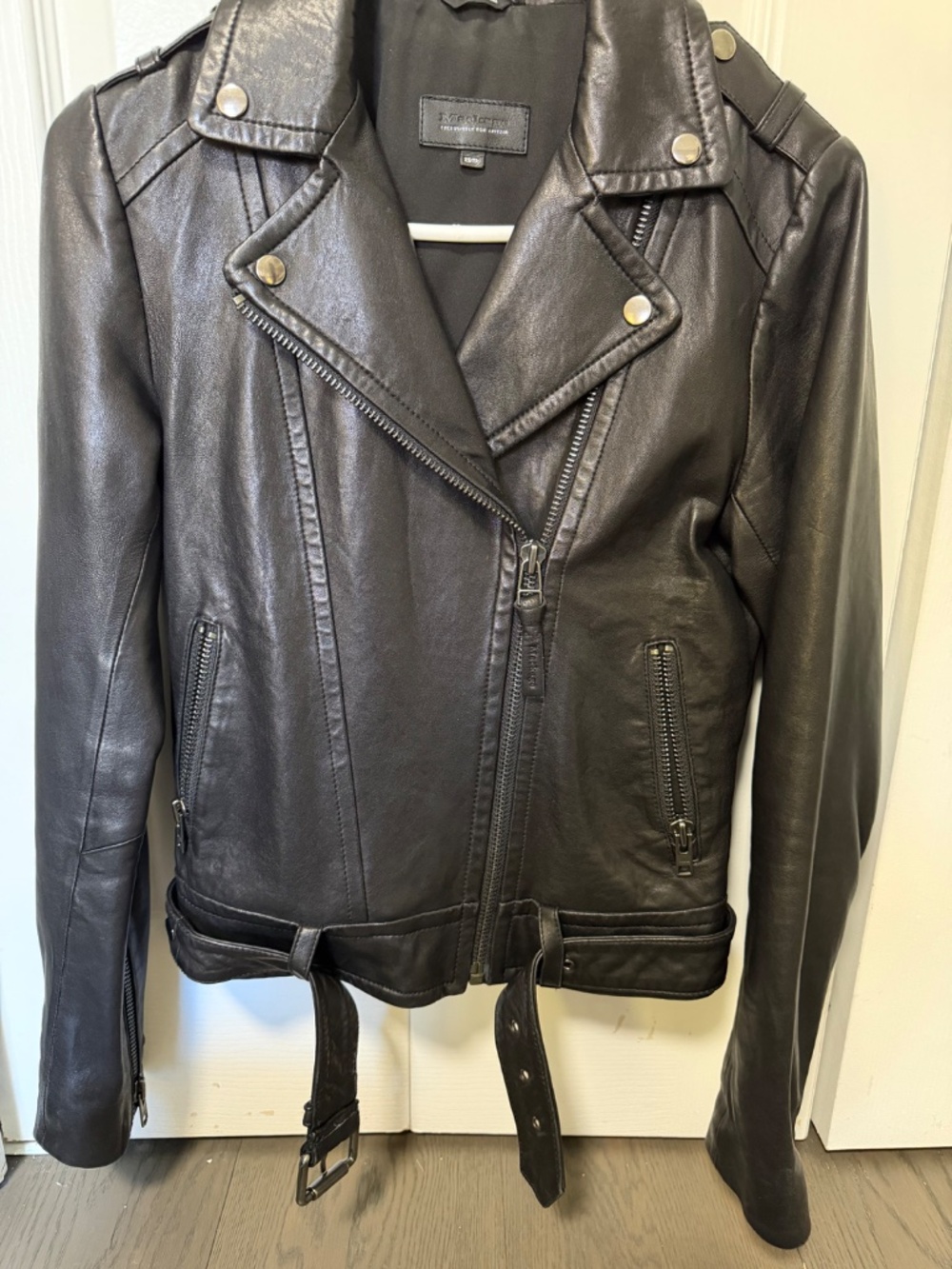 Aritzia x Mackage Florica Lambskin Leather Jacket Sz XS - Picture 2 of 7